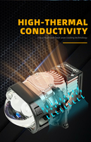 Projecteur LED triple direct HENVVEI avec puce à spectre complet améliorée pour une éclairage particulièrement confortable
