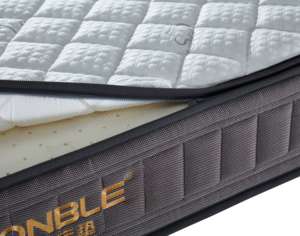 Kasur Bet Set diskon besar arang bambu Euro bantal saku atas musim semi tempat tidur rumah Ukuran Raja furnitur rumah - Product Image 5