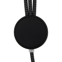 Ensemble de cadeaux promotionnels avec logo personnalisé-Câble de chargement pour micro-USB-C Logo LED Double entrée Câble de chargeur double universel en nylon 3-en-1