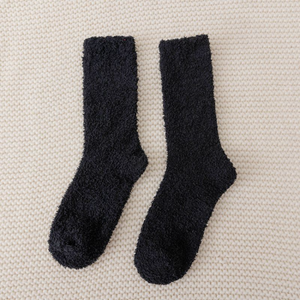 HY-2003 Solid Color Female <strong>Socks</strong> Winter <strong>Fuzzy</strong> <strong>Socks</strong> Indoor Floor Thick Coral Fleece <strong>Warm</strong> <strong>Socks</strong> - Product Image 6