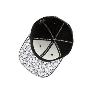 Printing yellow children brim snapbacks 5 panel classic infant men skull snapback caps hats black high quality skull hat in bulk - Product Image 5