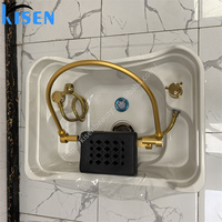 Kisen Nouveau Bac de Lavage de Tête ZenFlow Sans Raccordement avec Réservoirs d'Eau de 50L et 25L, Chauffage et Circulation Constante de l'Eau
