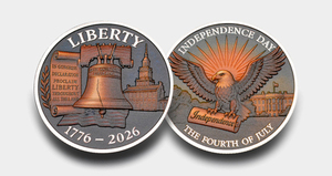 Moneta commemorativa in argento con <span class=keywords><strong>Aquila</strong></span> Americana, 250° Anniversario, US Bell, con rilievo, per collezionisti (ingrosso) - Product Image 4