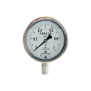 เกจวัดแรงดันกันกระแทก Tianchuan รุ่น YN-100BF ขนาด 100 มม. 0-250psi ตัวเรือนสแตนเลส แบบเกลียว - Product Image 3