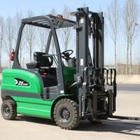 Chariot élévateur électrique de 2,5 tonnes avec batterie au lithium LiFePO4, charge rapide, pour entrepôt intérieur/extérieur, manutention de matériaux