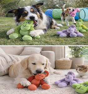 Juguetes para Perros con Forma de Mono, Resistentes, con Pelota Grande con Sonido en el Interior, Brazos Largos de Felpa Suave para Jugar a Tirar y Tirar a Través, Juguetes Interactivos para Perros - Product Image 5