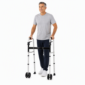 Deambulatore Pieghevole Portatile Personalizzato in Lega di Alluminio per Terapia Riabilitativa - Fornitore Diretto di Fabbrica - Product Image 5