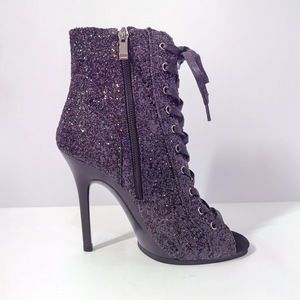 Bottines <span class=keywords><strong>de</strong></span> <span class=keywords><strong>danse</strong></span> noires à paillettes, à bout ouvert, à talon aiguille, pour la <span class=keywords><strong>danse</strong></span> <span class=keywords><strong>jazz</strong></span>, la pole dance, les spectacles sur scène et la <span class=keywords><strong>danse</strong></span> <span class=keywords><strong>de</strong></span> salon - Product Image 4