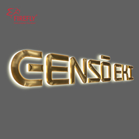 Letras Abombadas de Aluminio CNC Personalizadas, Letrero con Logotipo Retroiluminado en 3D, Letras de Canal Metálicas para Fachadas de Tiendas, Señalización Interior y Exterior