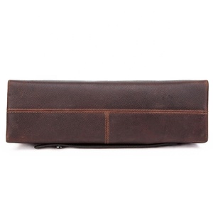 Sac de ceinture vintage en cuir véritable CONTACT'S OEM ODM, pochette pour téléphone portable, portefeuille pour téléphone, pochette pour homme - Product Image 5