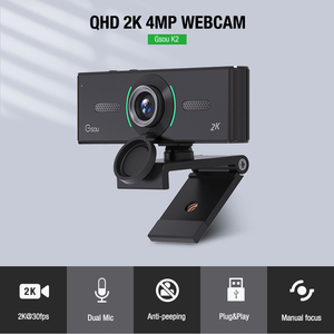 2K 30FPS 4Mega Full HD <strong>Web</strong> <strong>Cam</strong> Webcam USB with Dual Built-in Microphone For Zoom Conference meeting - Product Image 2