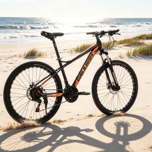 Bicicletta da <span class=keywords><strong>Montagna</strong></span> 24-26 Pollici in Acciaio ad Alto Tenore <span class=keywords><strong>di</strong></span> Carbonio, Telaio Robusto, Freni a Disco, per Escursioni in Collina e nel <span class=keywords><strong>Bosco</strong></span> - Product Image 1