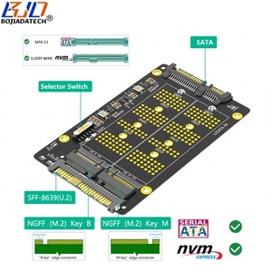 SFF-8639 U.2 + SATA 3.0 22Pin อินเตอร์เฟสกับ M.2 NGFF คีย์-M NVMe-B SATA 2230 2242 2260 2280การ์ดอะแดปเตอร์ SSD มีในสต็อก - Product Image 3