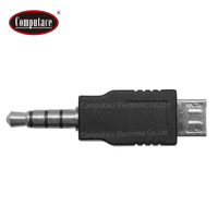 Adaptador Micro USB Macho a Conector DC de 3.5mm, 2A, 5V, Cuerpo de PVC, Revestimiento de Latón Niquelado, Rectangular, Gran Venta