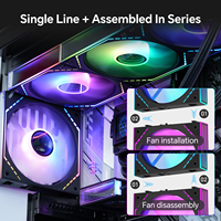 Ventilateurs Thermalright TL-M12Q-S X3 120 mm ARGB pour PC gaming : silencieux, débit d'air de 68,9 m³/h, finition miroir