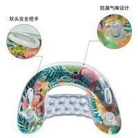 Vente en gros de chaise longue gonflable à flotteur pour piscine Flamingo chaise de piscine pour adultes avec porte-gobelets hamac à eau en plastique