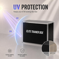 Boîtier en acrylique anti-UV à 99 % pour rangement et présentation ETB, avec couvercle magnétique robuste, transparent et anti-poussière