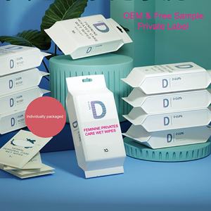 Lingettes 100 coton, biodégradables, sans étiquette, pour vagin, produits de soins intimes, jetables dans les toilettes, personnalisés, sensible à l'eau, hygiène féminine - Product Image 6