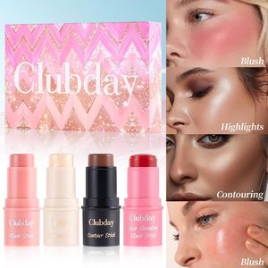 Barra de Contorno Tridimensional Natural para Iluminar el Rostro Clubday, Rubor en Gel Q-Bomb, Lápiz Labial, Maquillaje Todo en Uno, Gran Venta - Product Image 1