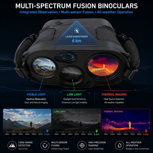 Binoculares Multifuncionales Wolfdash-b2 de Cuatro Canales Ópticos, Conciencia Situacional Superior, Observación de 6 km, Imágenes Térmicas - Product Image 1