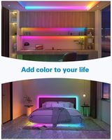 Bande LED COB Numérique Magique RVBIC RVBW Pleine Couleur DC12V 24V, Adressable Intelligente, pour Usage Commercial