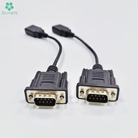 OEM fabricante USB RS232 DB 9 pines macho a USB 2,0 hembra Cable de extensión USB 2,0 A hembra D-sub 9 pines CableRS232 Cable serie