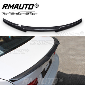 RMAUTO Real Carbon Fiber M Style Car Rear Trunk Spoiler <b>Wing</b> For BMW F10 F11 F18 5 Series M5 2010-2017 Rear <b>Wing</b> Spoiler Lip - Product Image 1