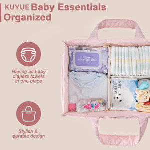 Cesta Organizadora para Pañales de Bebé KUYUE, Organizador para Baby Shower para Recién Nacidos Niños o Niñas, para Recién Nacidos y Artículos Esenciales para Bebés - Product Image 3
