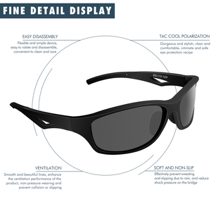 Lunettes de soleil sport polarisées anti-buée de haute qualité 2026 – Lunettes de cyclisme, de course, de pêche et de sécurité <span class=keywords><strong>pour</strong></span> hommes – Modèle designer - Product Image 3