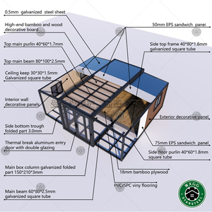 Maison en conteneur pliable de luxe de 40 pieds Conteneur extensible au design moderne à vendre - Product Image 5