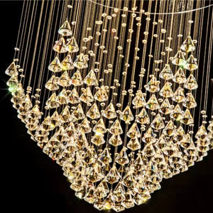 Lustre Plafonnier Art Décoratif Résidentiel Fabricant Hôtel de Luxe Hall d'Entrée Chambre Salon Lustre en Cristal LED - Product Image 5