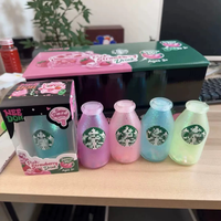 Tasse à thé au lait grande taille de haute qualité, jouet anti-stress à presser en forme de tasse à café Needoh en PU souple, avec paillettes de sucre malté et fraise