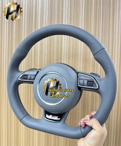 Volant sport en cuir perforé et fibre de carbone avec couleur personnalisé<span class=keywords><strong>e</strong></span> pour <span class=keywords><strong>Audi</strong></span> Q8 <span class=keywords><strong>SQ8</strong></span> A3 A4 A5 A6 A7 S3 S4 RS3 RS5 RS6 RS7 - Product Image 2