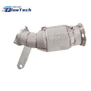 ท่อลง FlowTech คุณภาพสูง SS304 พร้อมแผ่นกันความร้อน สำหรับ Audi A6 A7 C8 2.0T ปี 2019-2024 - Product Image 4
