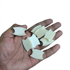Enrouleur de Fil Écologique en Os de Buffle en Forme de Puzzle, Support de Fil Naturel Fait Main, Outil de Tissage, Couture et Broderie Personnalisée - Product Image 4