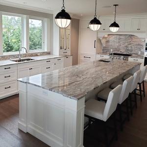 Mármol marrón fantasía de piedra natural para mesa personalizada cocina Isla Grande - Product Image 1