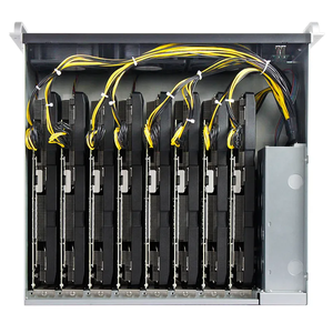 Система Barebone 8Gpu, корпус для установки на стойки, 2000 Вт, чехол для сервера Psu Rig - Product Image 5