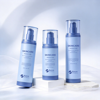 Flacon cosmétique sans air rechargeable de haute qualité 50ml 80ml 100ml, flacon pompe à vide vide pour emballage de soins de la peau, flacon de sérum en plastique