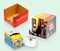 Holidaypac Carton de détail ondulé produit papier barre de chocolat carton comptoir présentoir sucette barre de bonbons nourriture