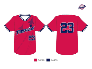 Maillots de baseball personnalisés sublimés à col rond en polyester respirant - Product Image 6