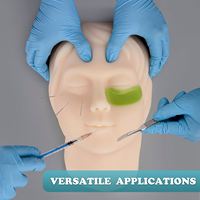 Tête de mannequin en silicone pour l'entraînement par injection faciale KyrenMed en silicone souple avec os à l'intérieur pour l'enseignement du micro-plastique