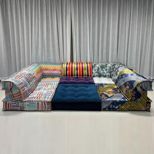 2025 mới vải <span class=keywords><strong>sofa</strong></span> cắt căn hộ nhỏ nhà khách cho thuê phòng khách lười biếng Mạt chược đậu phụ khối mô-đun <span class=keywords><strong>Sofa</strong></span> giường - Product Image 1