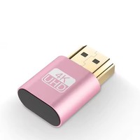 Émulateur EDID pour moniteur virtuel 4K, compatible HDMI 2.0, adaptateur d'affichage fantôme sans tête, prend en charge jusqu'à 4K 60Hz 1080 120Hz