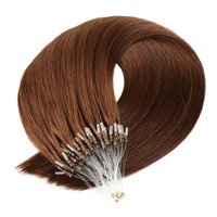 Extensions de cheveux humains Remy à micro-anneaux en gros, micro-liens, micro-perles, pièces d'extensions de cheveux naturels 100g pour salon