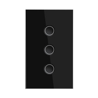 Interruptor Inteligente ZigBee WiFi Multigang, Panel Táctil de Vidrio con Ranura Cóncava para Control Remoto por Aplicación, Venta al Por Mayor en EE. UU.