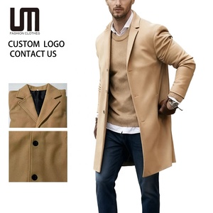 Cappotto <span class=keywords><strong>Trench</strong></span> <span class=keywords><strong>Invernale</strong></span> da <span class=keywords><strong>Uomo</strong></span> All'ingrosso di Grande Successo con Servizio OEM, Soprabito Antivento in Taglie Forti, Capospalla Business Casual Spesso e Caldo - Product Image 1