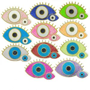 Iron on Big/small Size Sequin Embroidery Colorful Angel Eye Patch for T-shirt Hoodies - Product Image 1