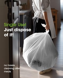 Set di 10 Tovaglie in Plastica, 54 X 108 Pollici, Tovaglie Usa e Getta per Feste, Picnic e Matrimoni, Rettangolari, Bianche - Product Image 4