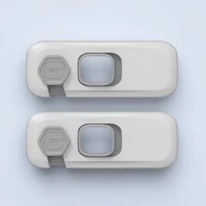 Verrous de sécurité pour armoires, tiroirs et réfrigérateurs pour enfants - Verrous de sécurité anti-pincement en plastique pour bébés - Product Image 4
