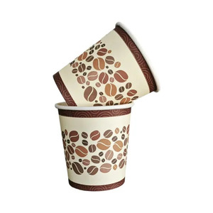 Gobelet en papier kraft blanc jetable à paroi simple, gobelet écologique idéal pour le café, le thé et les boissons gazeuses, haute qualité - Product Image 4